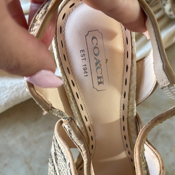 Brand new coach snakeskin sandals - Picture 3 of 5